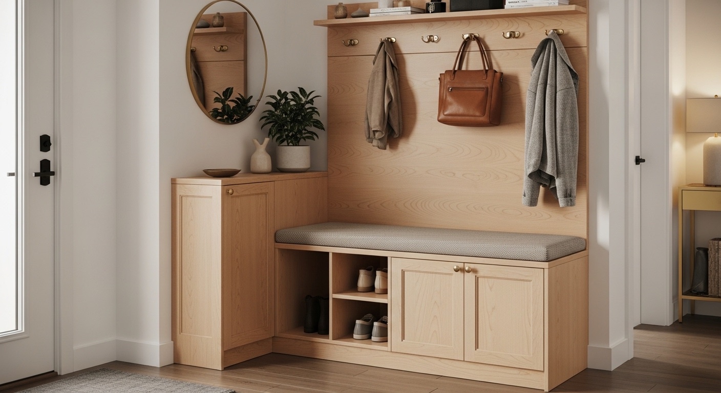 Mueble Recibidor con Banco